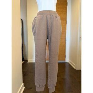 GOOD AMERICAN Cotton Sweatpants Joggers Brown Women Size 2 Medium